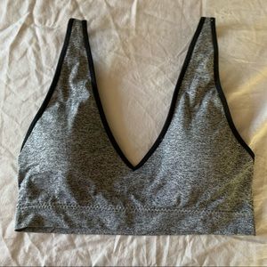Deep V sports bra